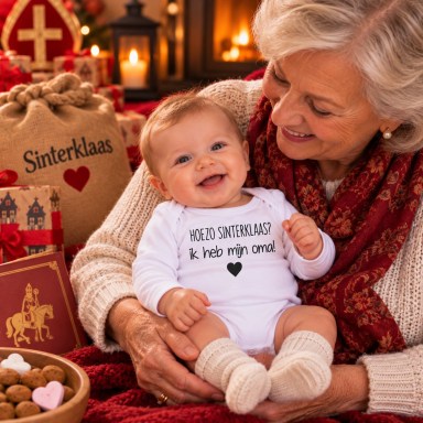 Rompertje met tekst- Hoezo Sinterklaas?